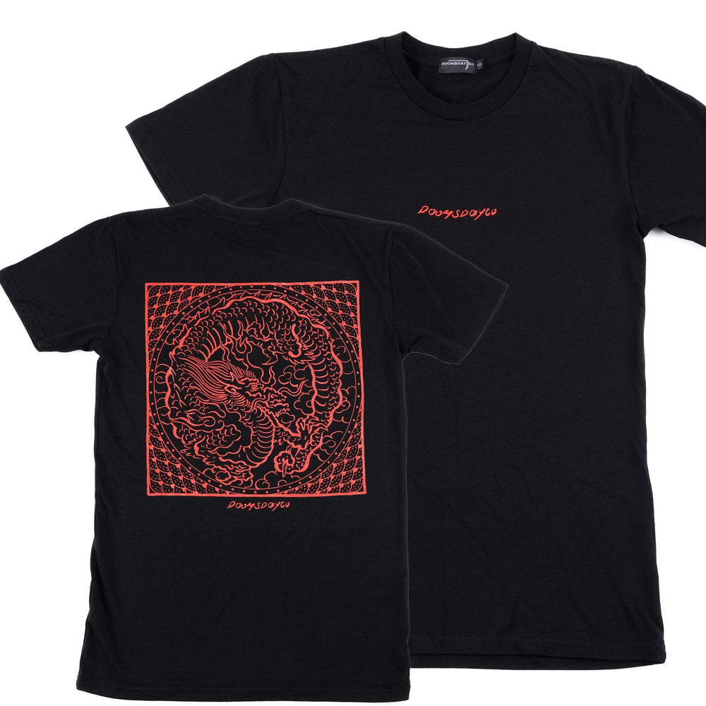 Baldo Dragon Black T-shirt | Tattoo Inspired Clothing ‐ Doomsday Co