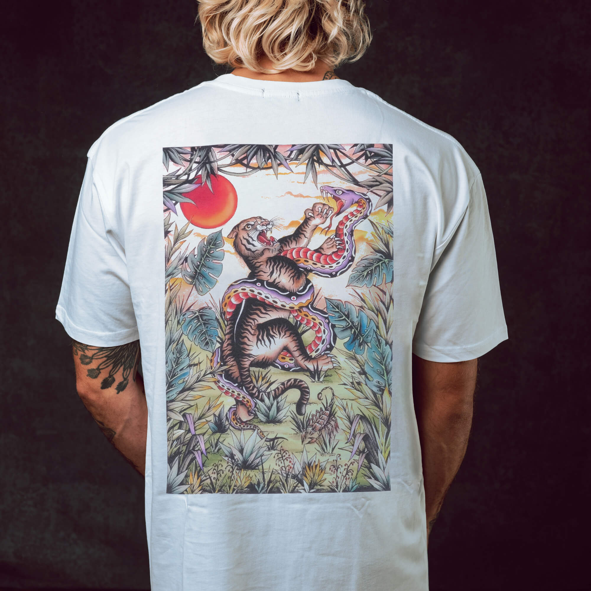 Jungle White T shirt Graphic print T shirt Tattoo Inspired Clothing Doomsday Co