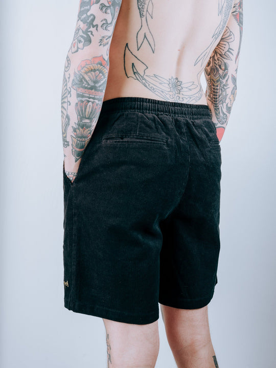 Doomsday Corduroy Shorts - Black