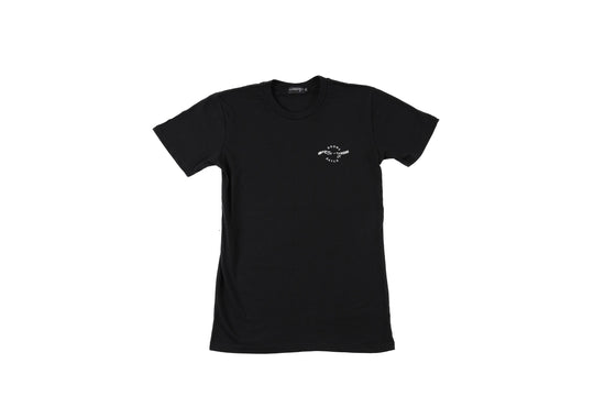 The Creation design on a black T-Shirt front -  doomsdayco creation black tshirt front
