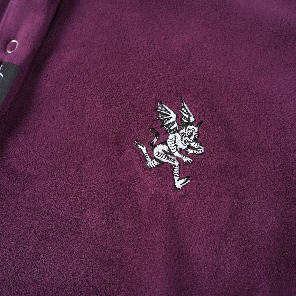 David Devil Burgundy Cropped Fleece | Women's Cropped Fleece