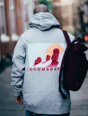 Easter island Grey hoodie