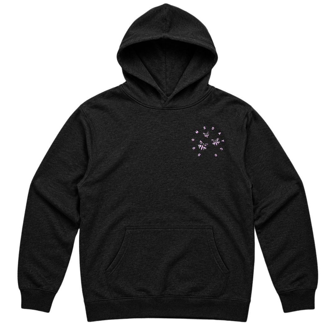 Pink Mystic Lady Black Hoodie