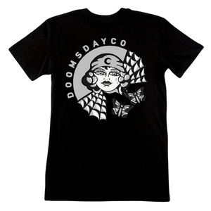 Grey Mystic Lady Black T-Shirt