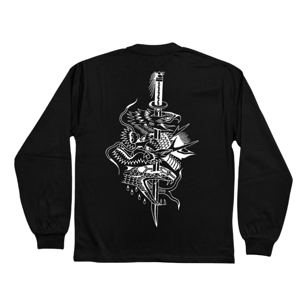 Dagger Black Heavy Long Sleeve