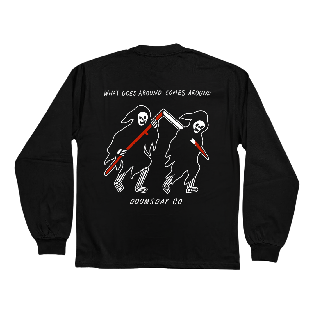 What Goes Around Black Heavy Long Sleeve