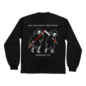 What Goes Around Black Heavy Long Sleeve