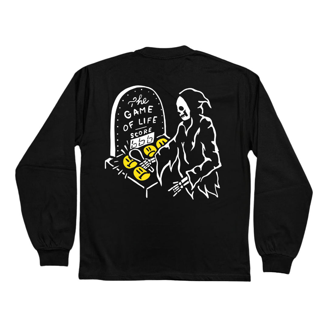 Life's A Game Black Heavy Long Sleeve