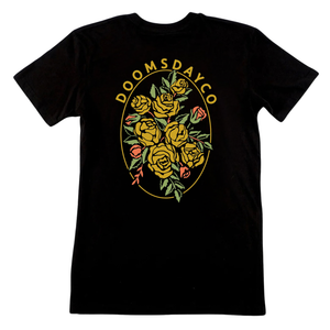 Fleurs Black T-Shirt