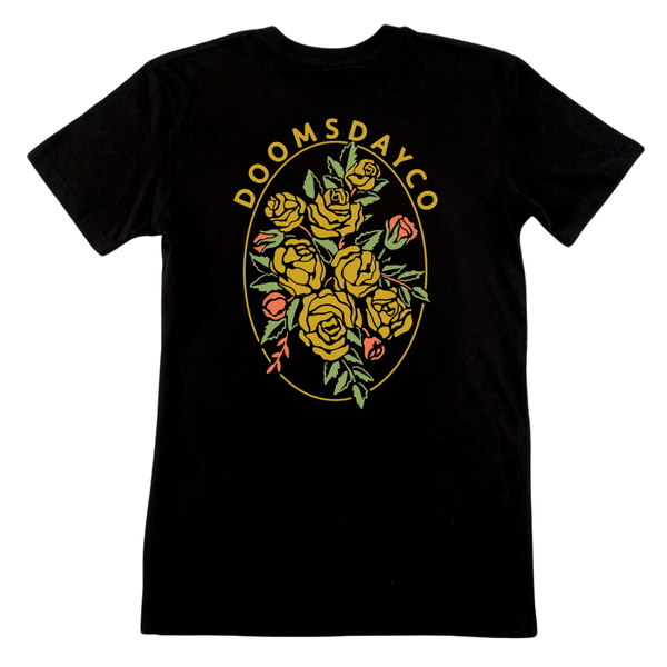 Fleurs Black T-Shirt