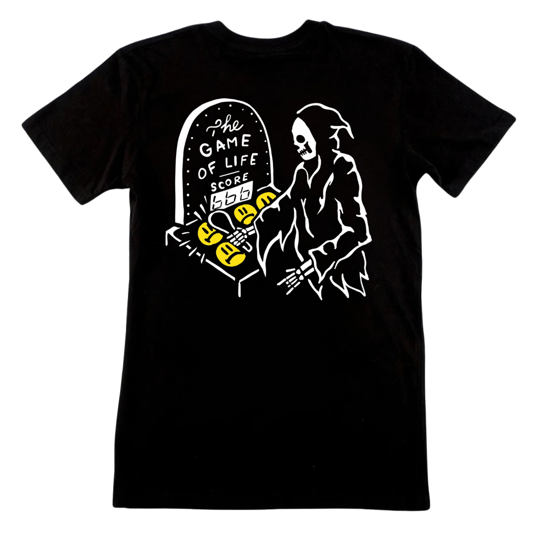 Life's A Game Black T-Shirt