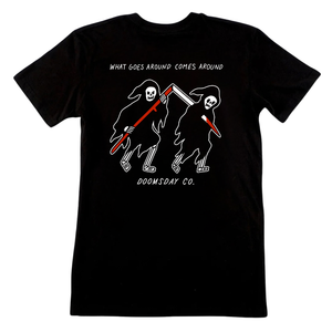 What Goes Around Black T-Shirt