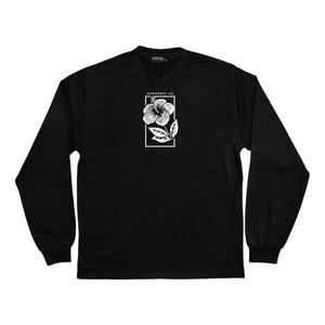 Willow Hibiscus Black Heavy Long Sleeve