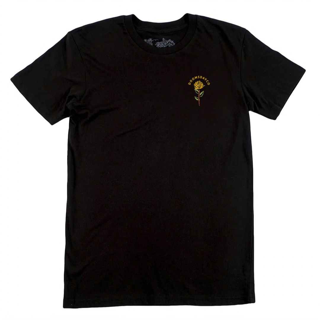 Fleurs Black T-Shirt