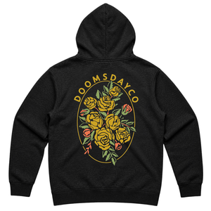 Fleurs Black Hoodie