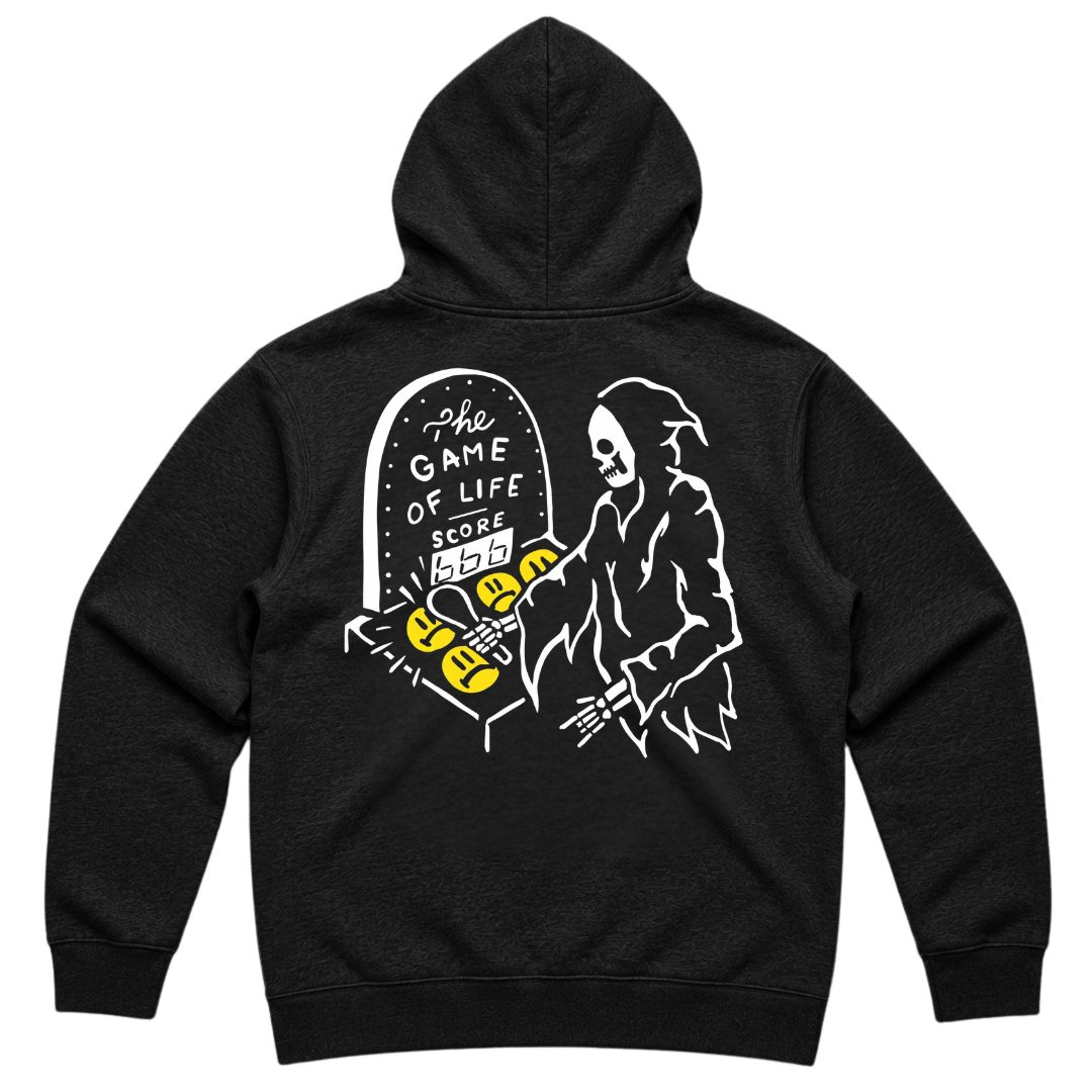 Life's A Game Black Hoodie