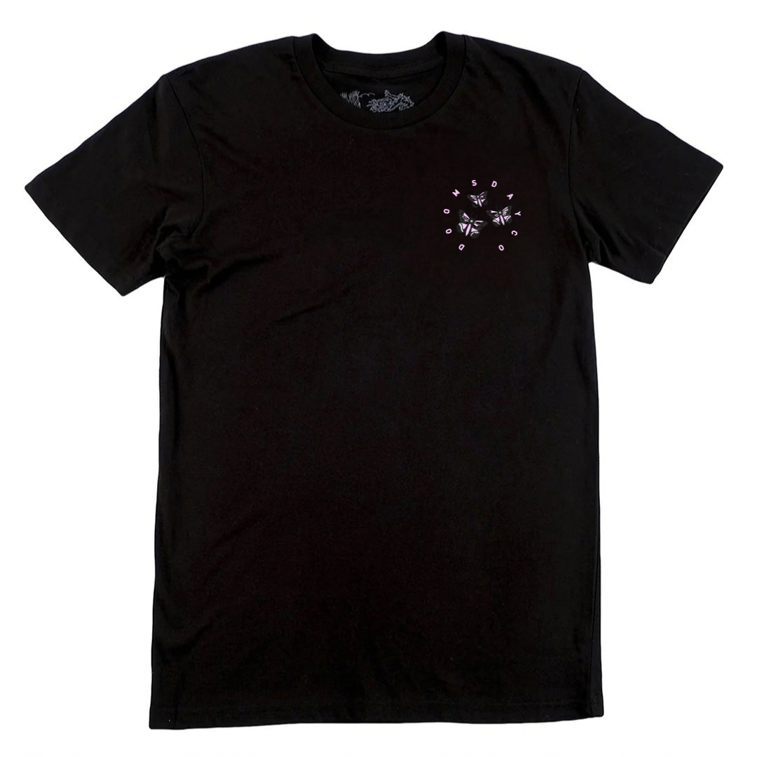 Pink Mystic Lady Black T-Shirt