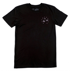 Pink Mystic Lady Black T-Shirt