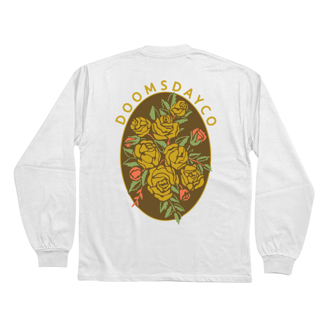Fleurs White Heavy Long Sleeve
