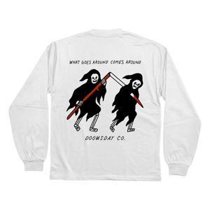 What Goes Around White Heavy Long Sleeve