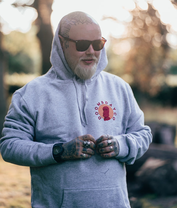 Easter island Grey hoodie