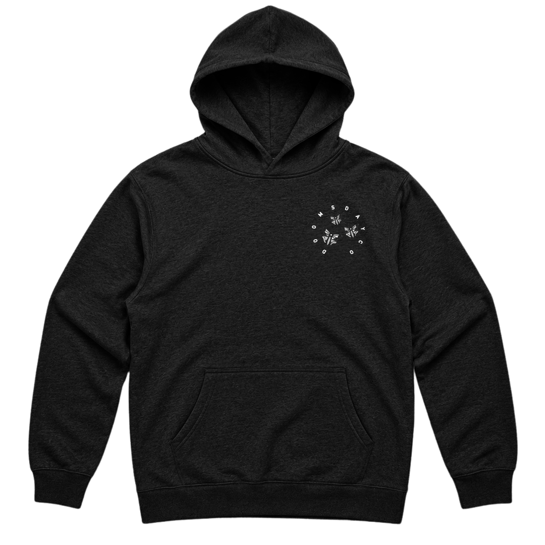 Grey Mystic Lady Black Hoodie