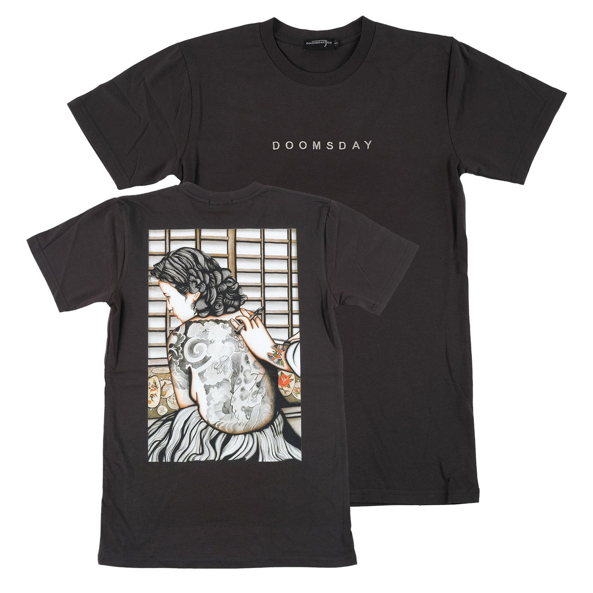 Veronica Donna Di Spalle Coal T-shirt