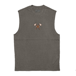 Bear Heavy Faded Grey Tank