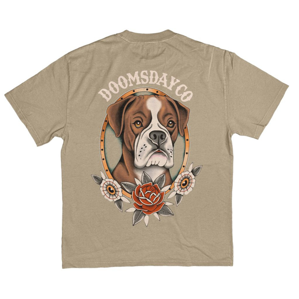 Boxer Faded Sand Heavy Tee
