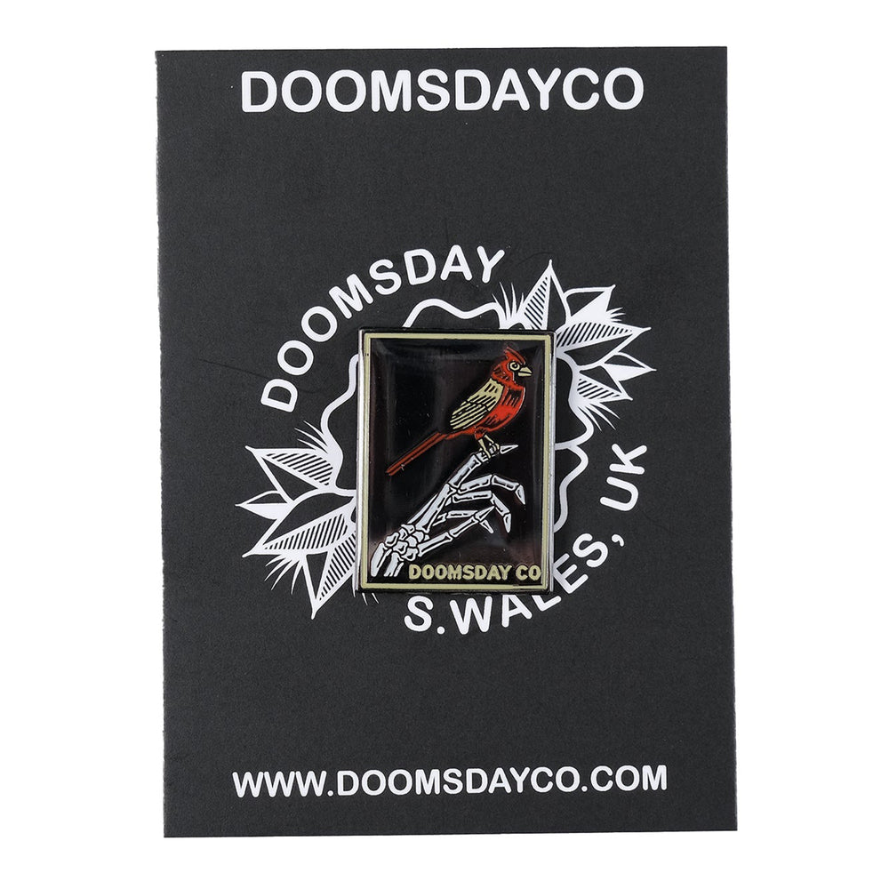 Cardinal Enamel Pin & Doomsday Co