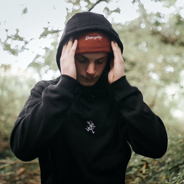 DAVID EMBROIDERED DEVIL HOODIE