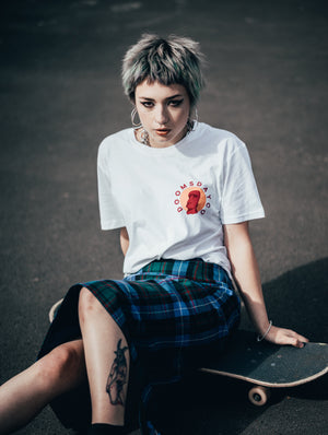 Easter island white tshirt