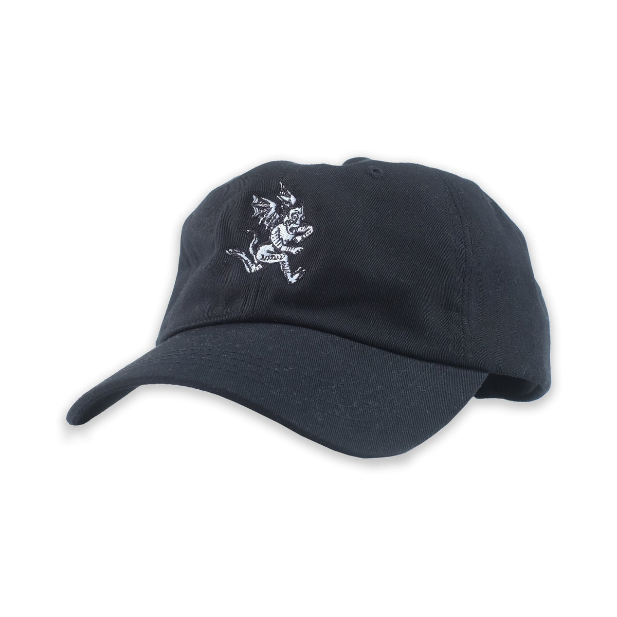 David devil dad cap - doomsdayco black dad cap