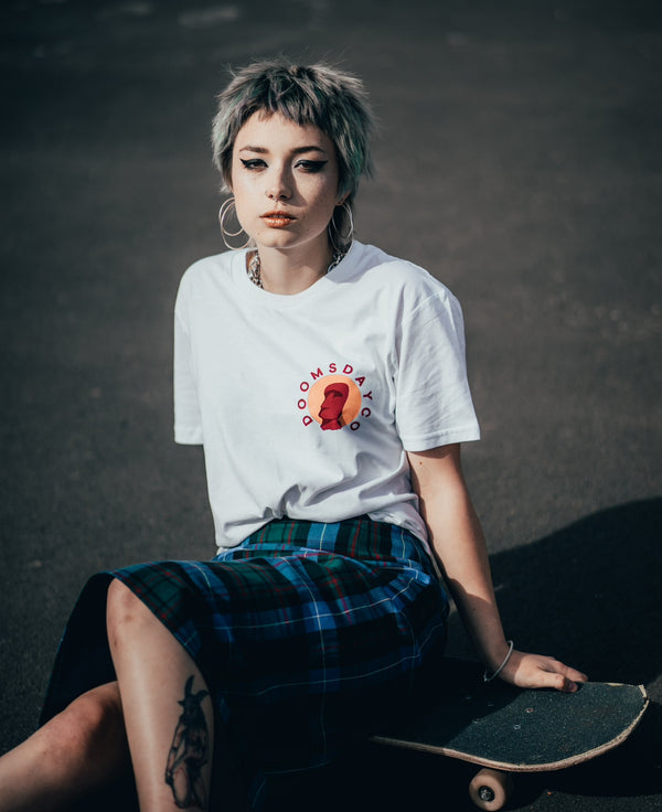 Easter island white tshirt