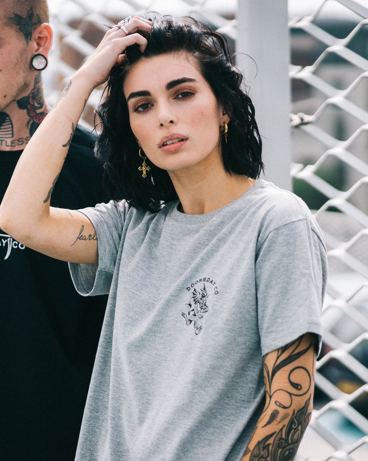 DAVID DEVIL TEE GREY