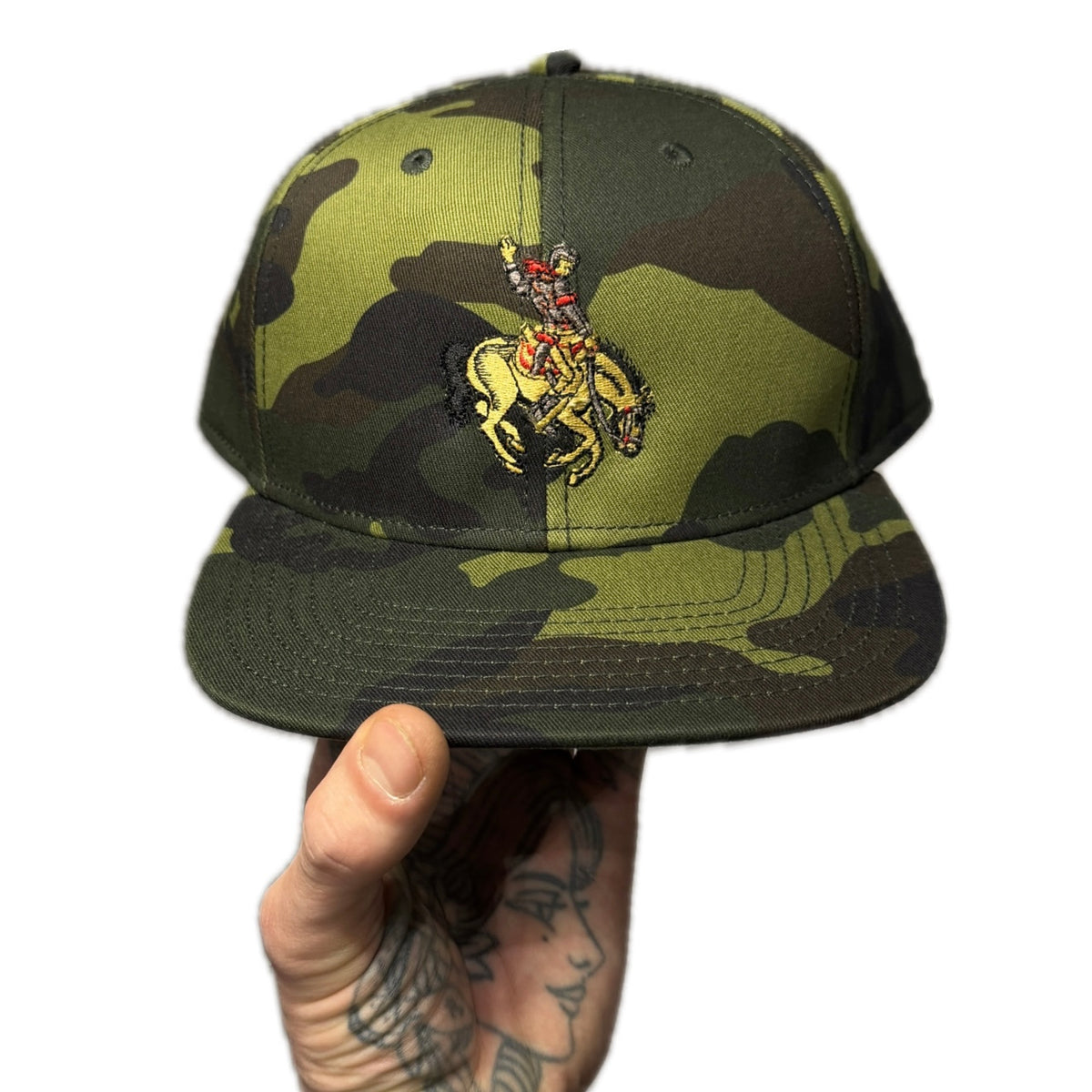 Cowboy camo snap back