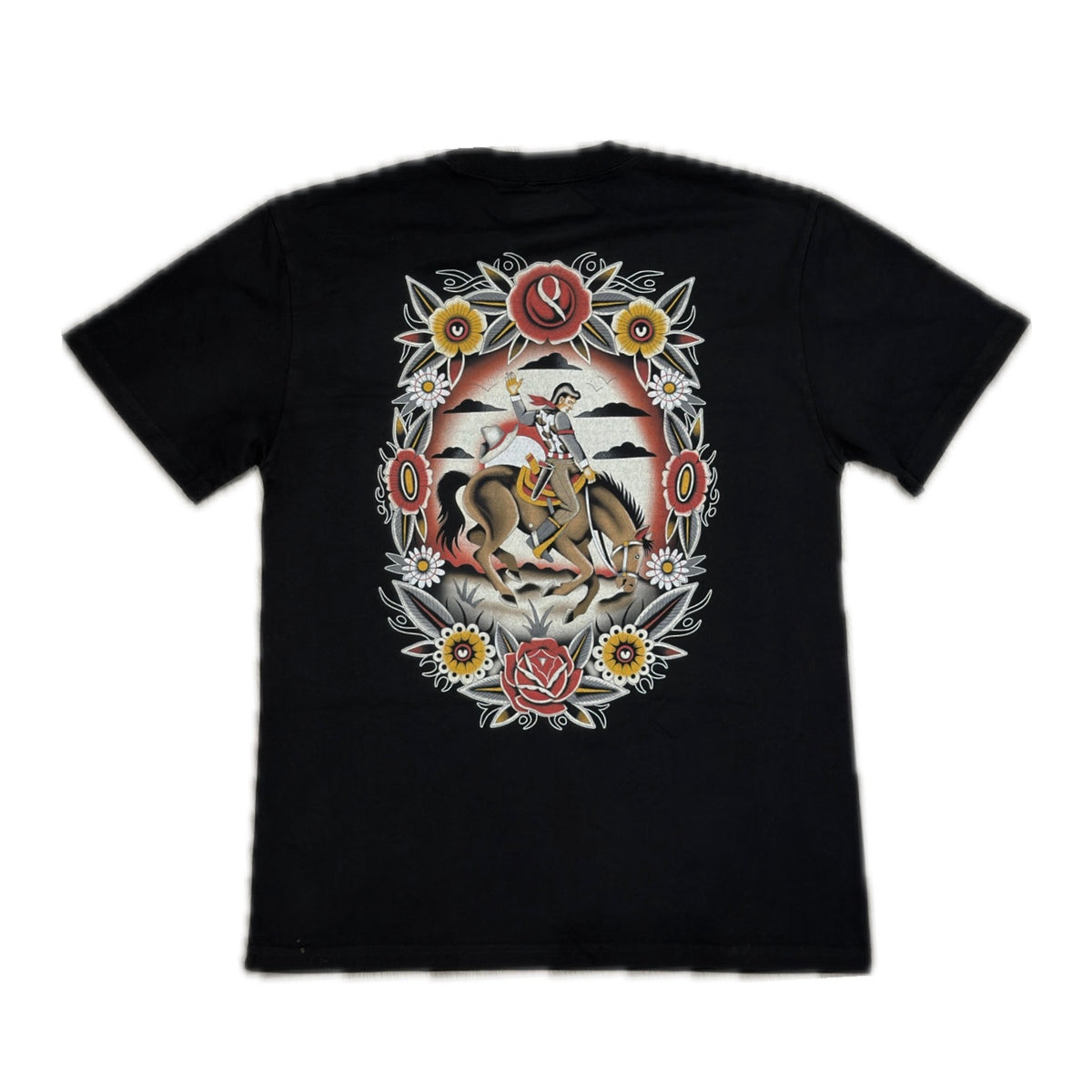 Faded Black cowboy Tshirt