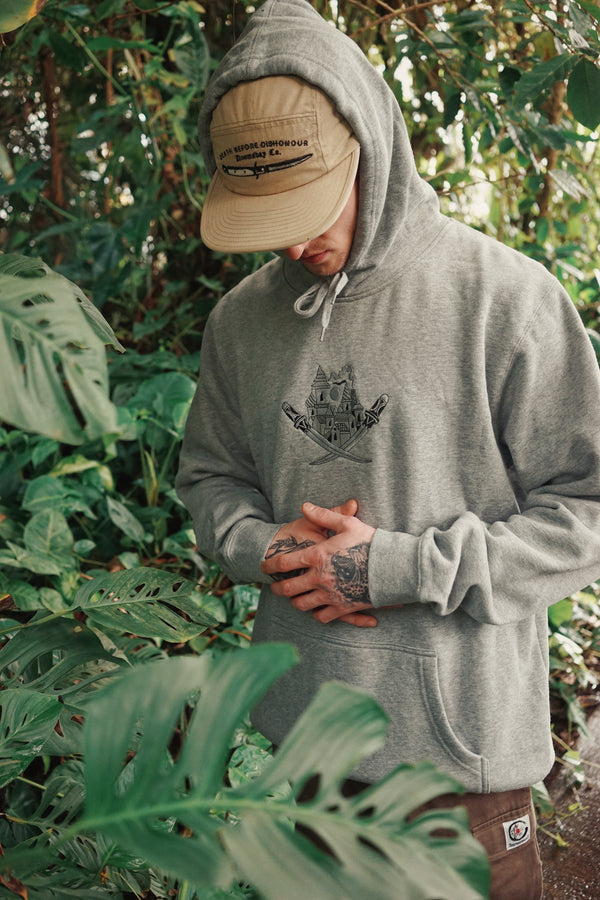 Moscow embroidered Grey hoodie