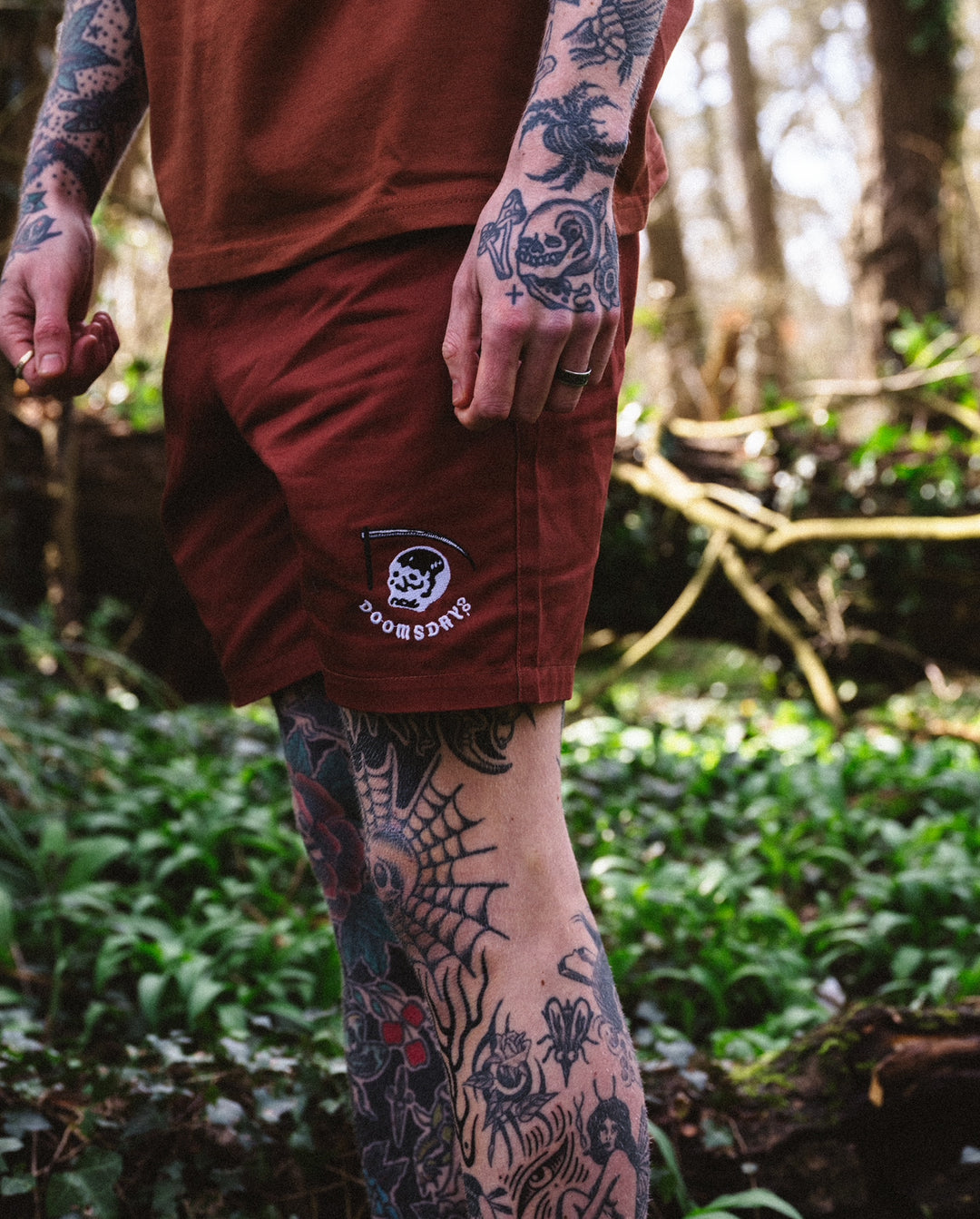 Clay Skull Shorts