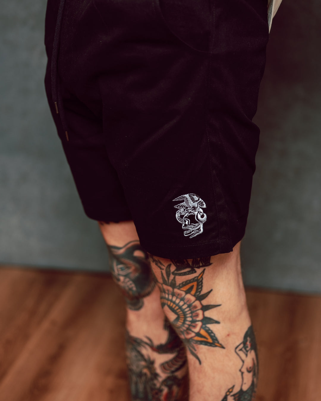 Black Eagle + Skull Shorts