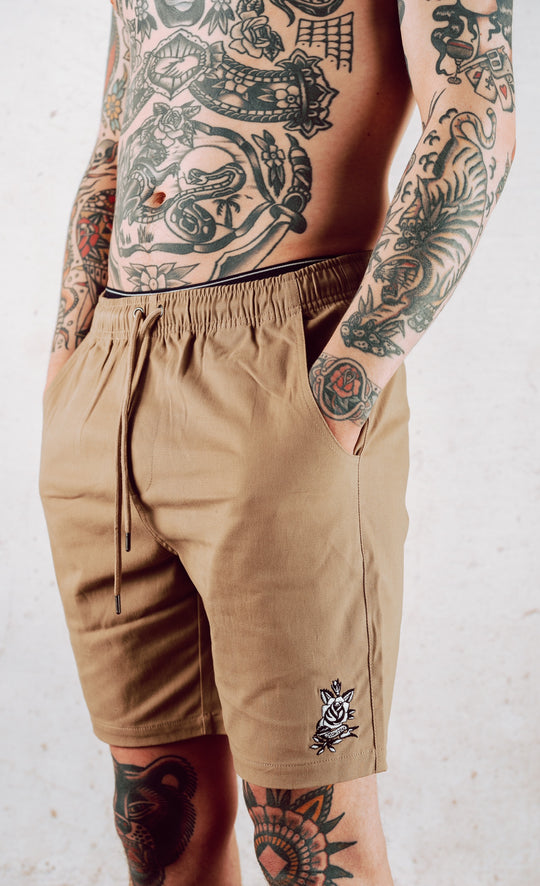 B+W Rose Tan Walk Shorts