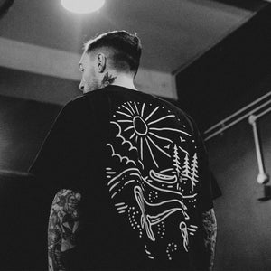 Lone Whale - Black T-Shirt