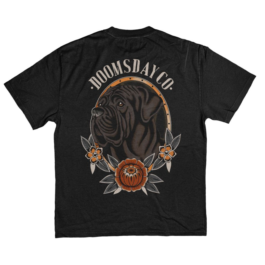Mastiff Faded Black Heavy Tee