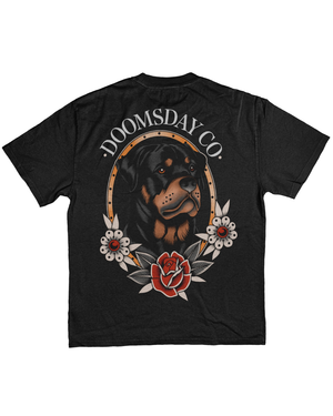 Rottweiler Faded Black Heavy Tee