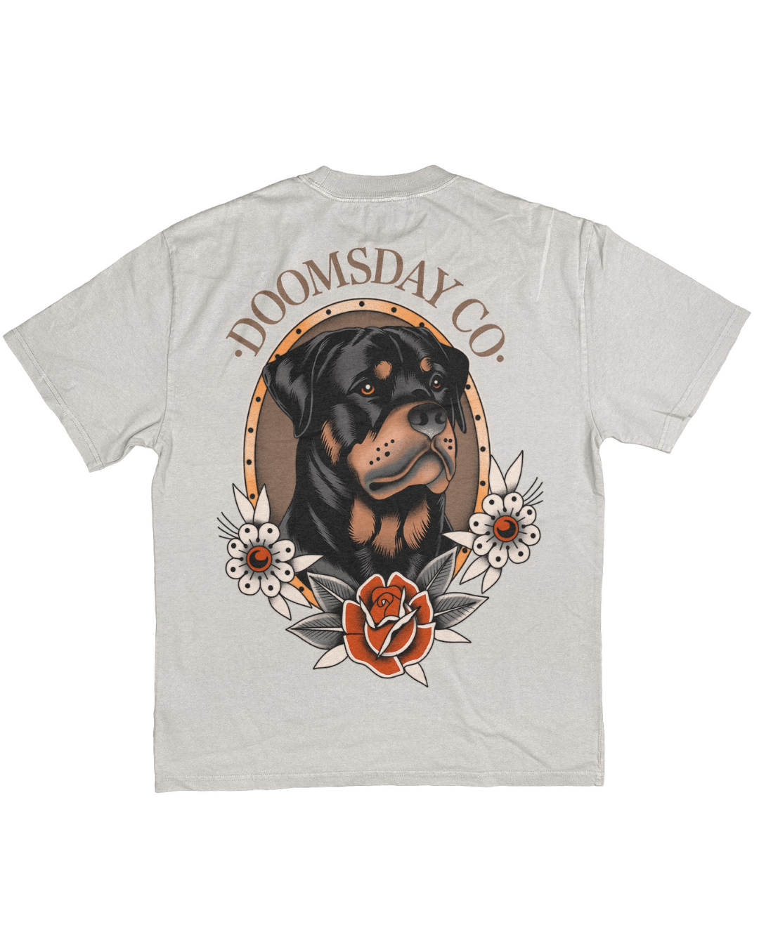Rottweiler Faded Bone Heavy Tee