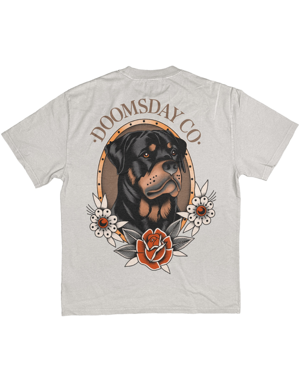 Rottweiler Faded Bone Heavy Tee
