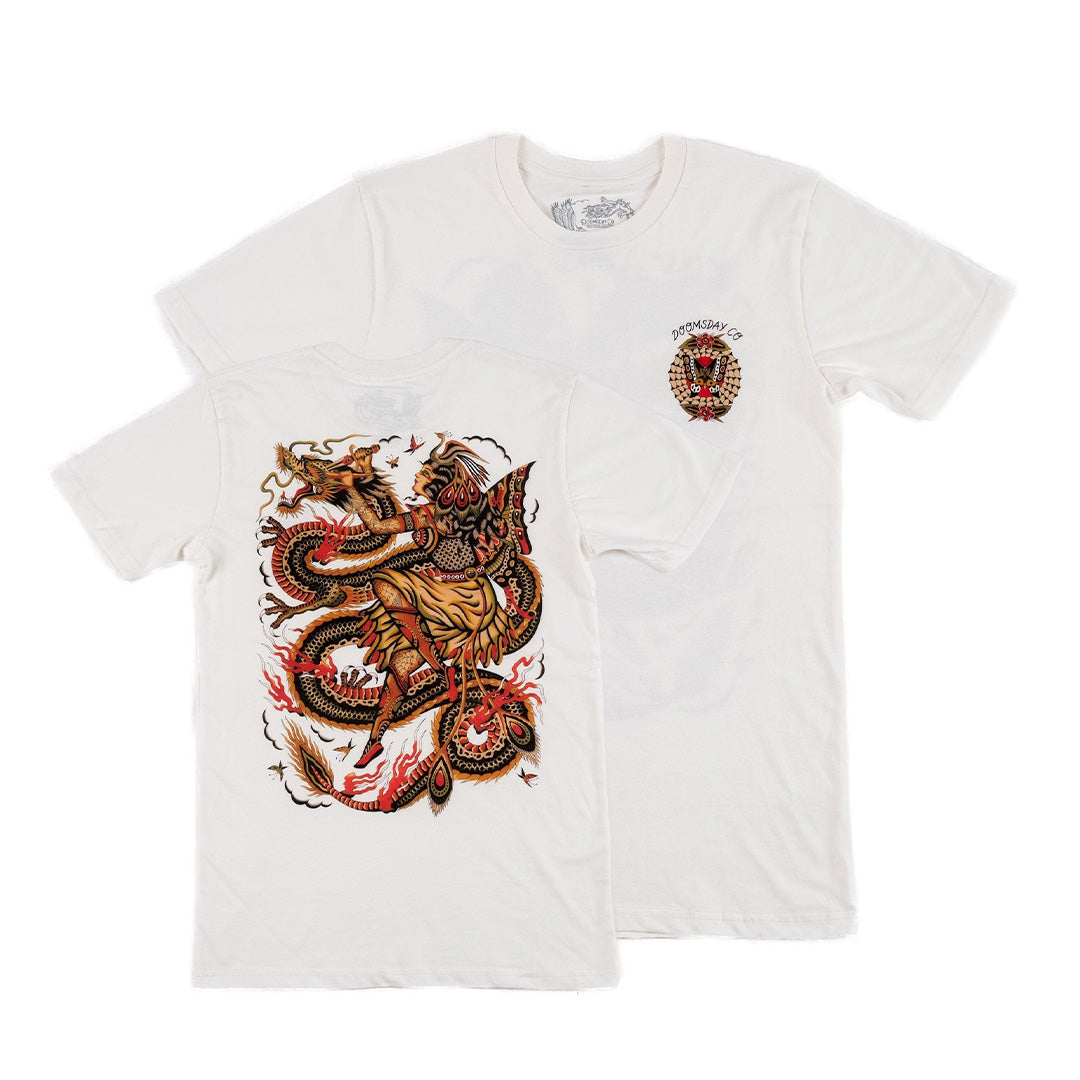 Samantha Fung Dragon Off White T-shirt ‐ Doomsday Co