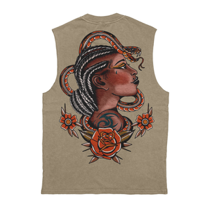 Self Love Heavy Faded Tan Tank
