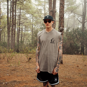 Heavy faded grey Archer Vest