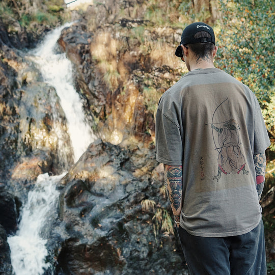 Heavy Faded Grey Archer Tee